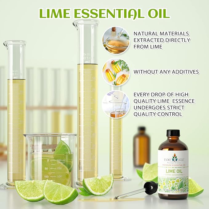 EVOKE OCCU Lime Essential Oil for Diffuser, Aromatherapy - 4 FL Oz