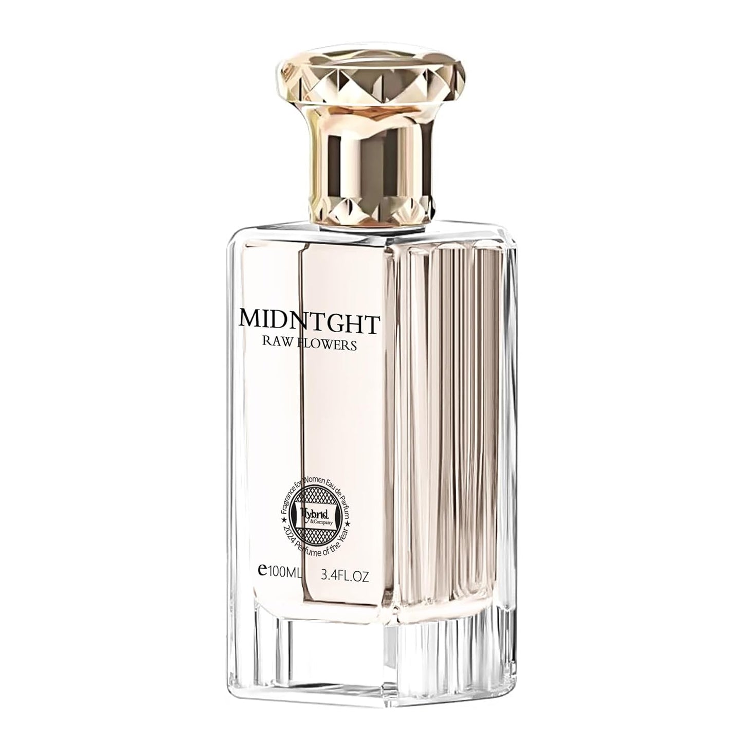 Hybrid & Company Women Midnight Raw Flowers Pour Femme Eau De Parfum Vaporisateur Natural Spray 3.4 Fl Oz