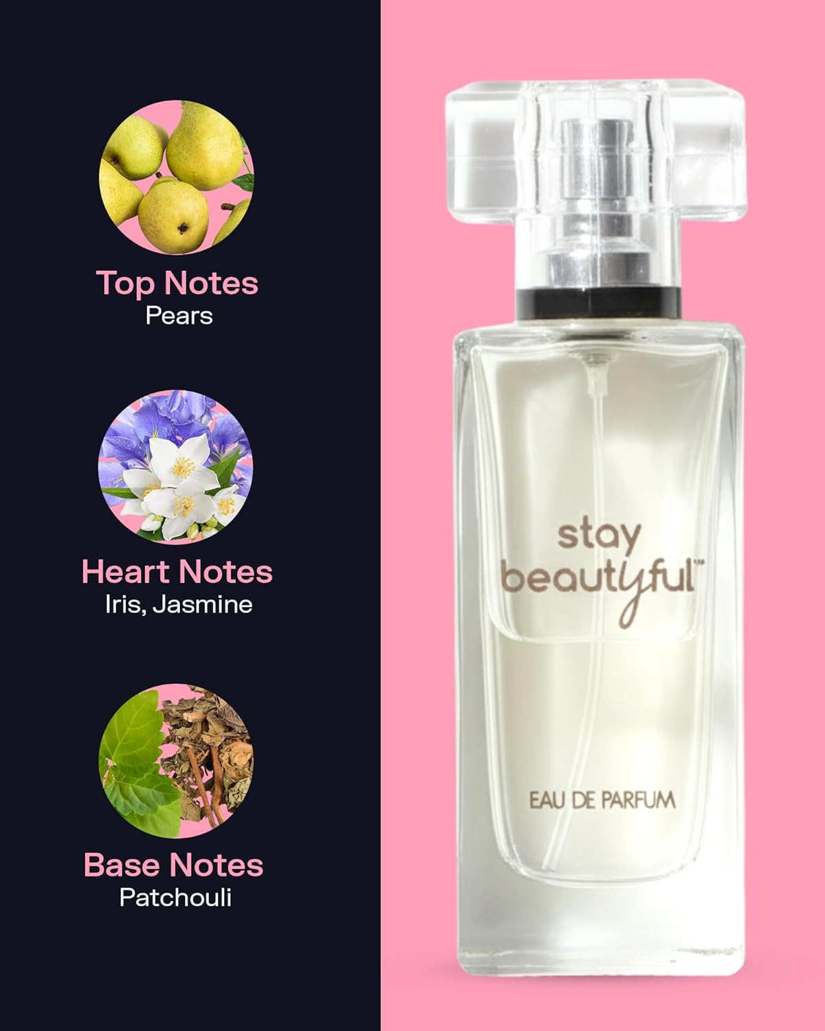 PB ParfumsBelcam Stay Beautiful Eau De Parfum Spray for Women, Floral and Fresh Fragrance, Long-Lasting Scent for Day & Night Wear, Elegant Perfume for Women, 1.52 fl.oz. (45ml)