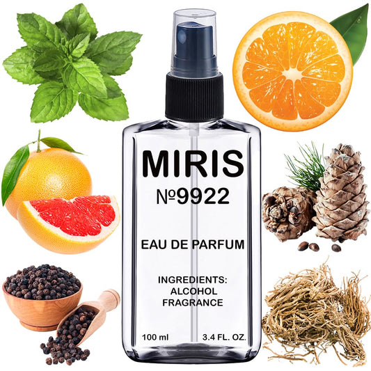 MIRIS No. 9922, Inspired by Terre, Long-Lasting Eau de Parfum for Men, Spray 3.4 Fl Oz / 100 ml