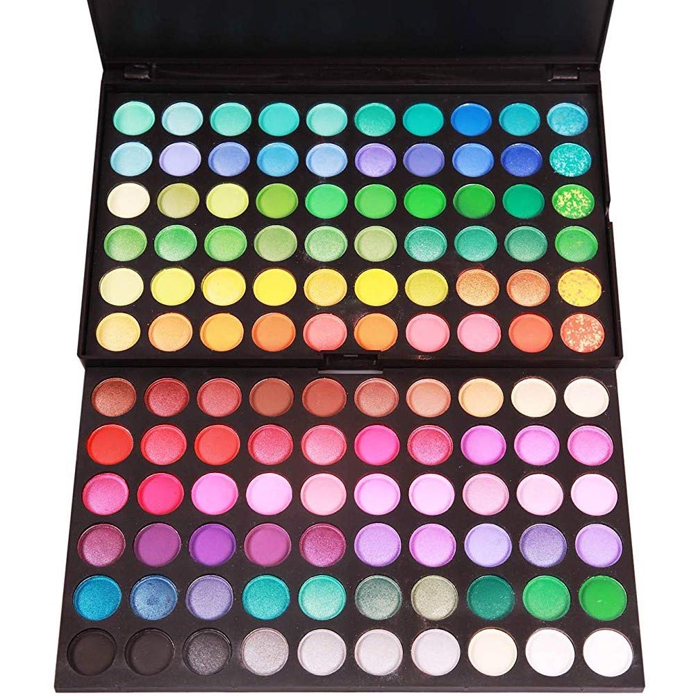 120 Colors Makeup Eyeshadow Palette Natural Nude Matte Shimmer Glitter Pigment Eye Shadow Pallet Waterproof Smokey Professional Cosmetic Beauty Kit Set