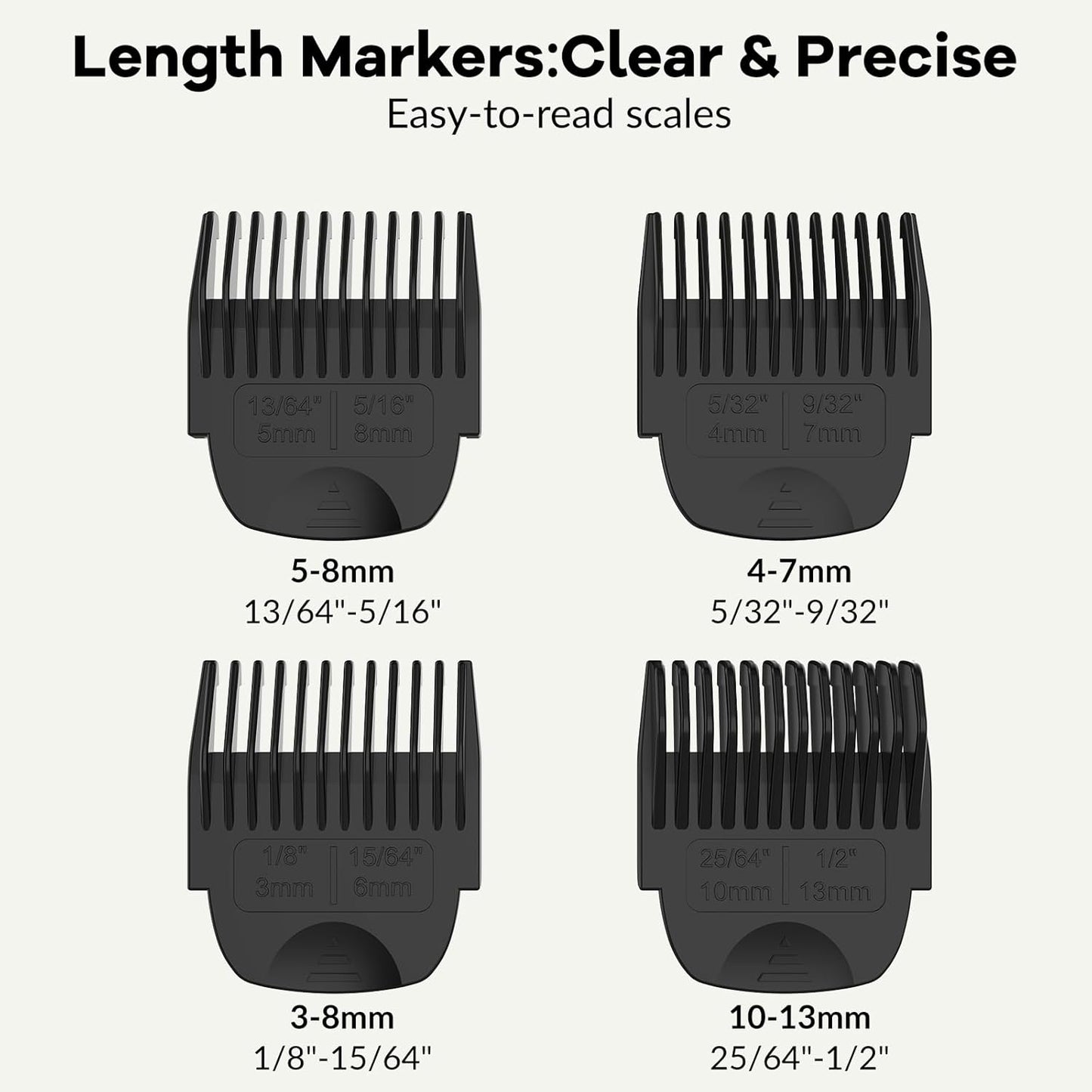 Guards for Manscaped 3.0 - Skin-Safe Trimmer Attachments, Precision Fit Cutting Guides Comb Replacement (4-Pack)
