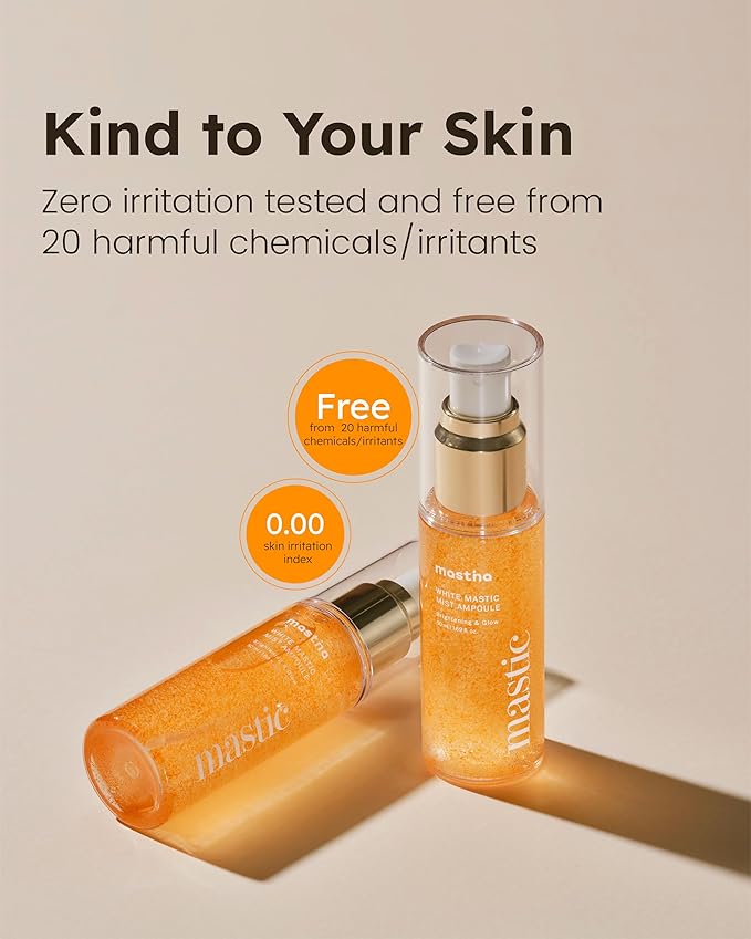 MASTINA Mastic Face Spray (1.69fl oz) Facial Mist for Natural Glow, Hydrating Formula for Dry Skin, On-the-Go Portable Korean Skin Care, Travel Summer Essentials. Mastic Gum.