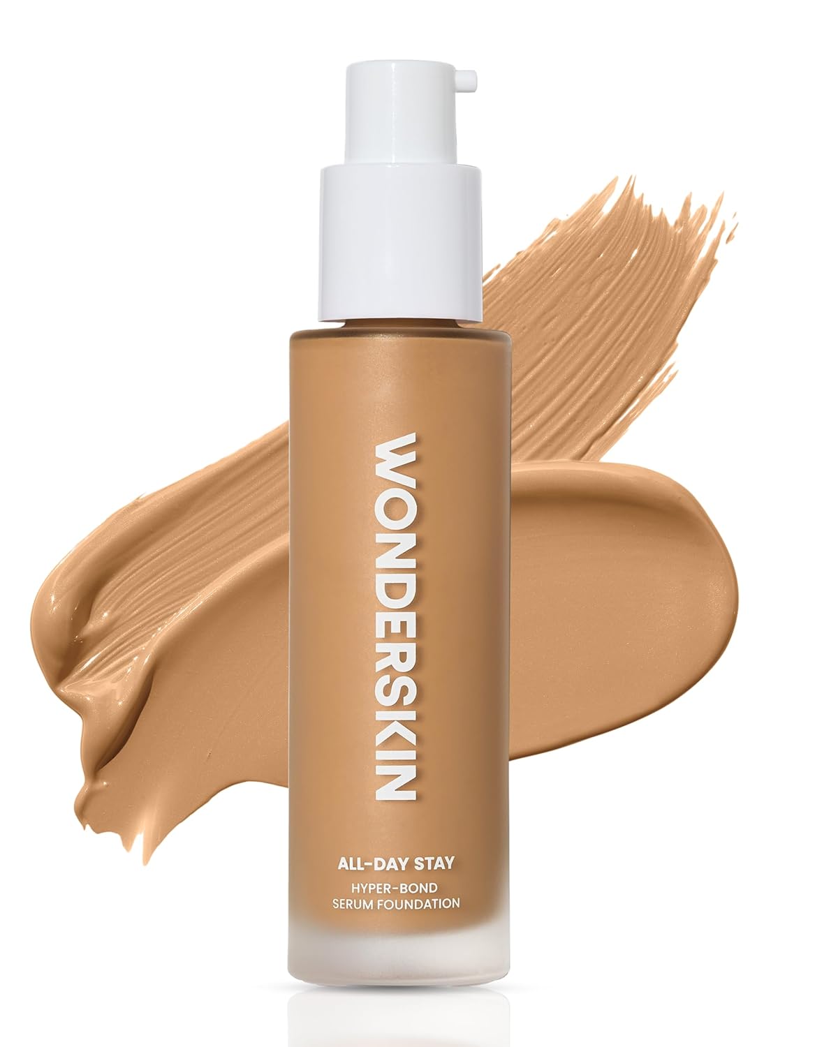 Wonderskin Hyper-Bond Serum Foundation – Waterproof, Transfer-Proof, 24HR Longwear Face Makeup with Niacinamide & Hyaluronic Acid – Lightweight, Natural Finish, Vegan & Cruelty-Free (Mesa)