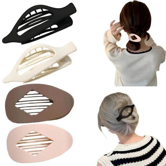 Large Matte Non-Slip Claw Hair Clip,Women French Flat Hair Clip Duckbill Clip,Suitable for Thick or Thin Hair