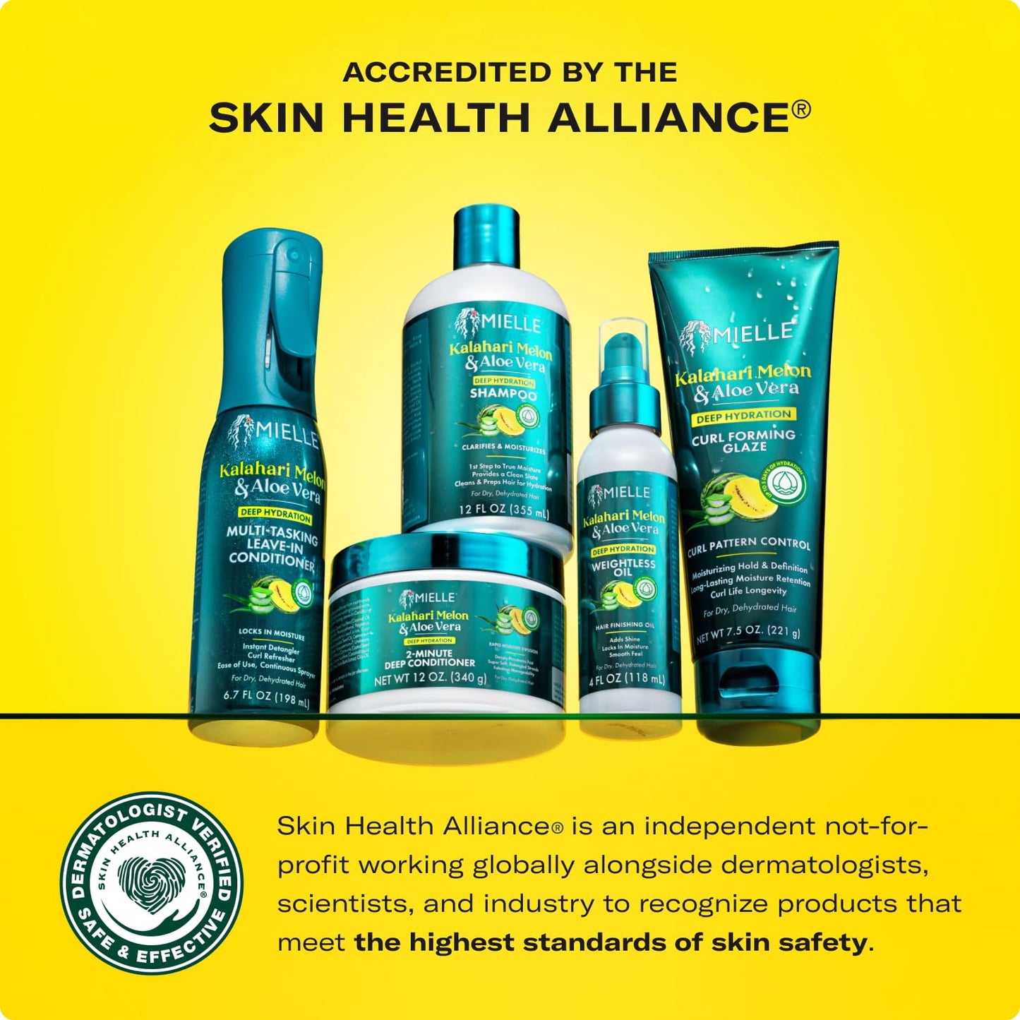 Mielle Kalahari Melon & Aloe Deep Sulfate Free Shampoo - Hydrating & Clarifying Shampoo for Dry, Curly, and Textured Hair - Removes Buildup & Delivers 5 Days of Moisture (12 fl oz)