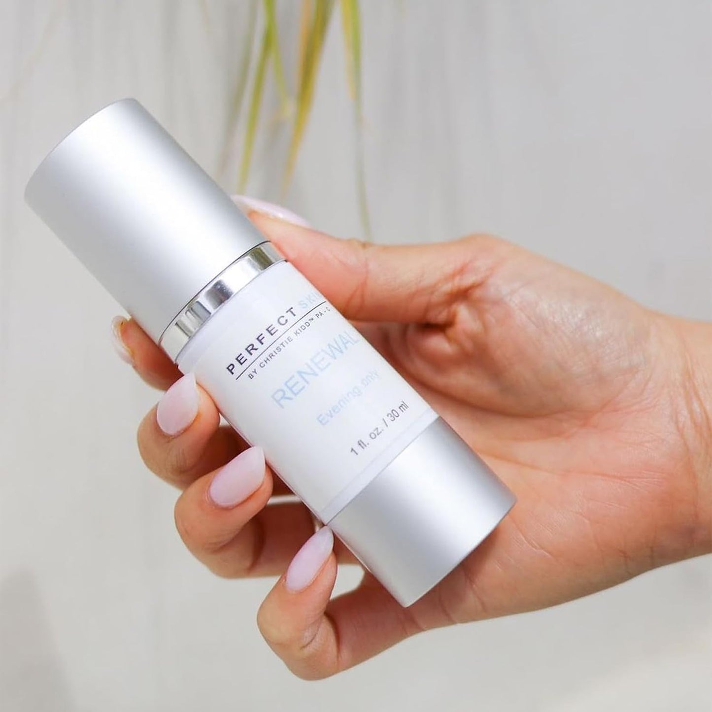 PERFECT SKIN BY CHRISTIE KIDD, PA-C Renewal Serum –Evening Only Exfoliating Serum w/Glycolic, Lactic Acid, Retinoid & Niacinamide – Brightens, Smooths, Reduces Fine Lines–Anti-Aging Skincare 1oz/30ml