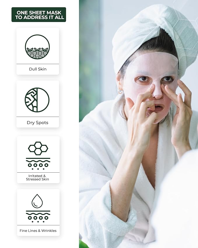 CENTELLIAN 24 Madeca Mask (Extra Calming, 6pc) - Face Mask Sheet Ultra Calming, Soothing for Sensitive Acne-prone with Centella Asiatica TECA, Niacinamide. Korean Skin Care for Men Women by Dongkook