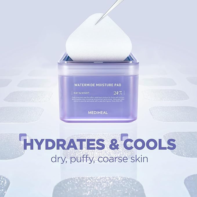 Mediheal Vita Collagen Under Eye Patches & Watermide Moisture Pad for Deep Moisturization