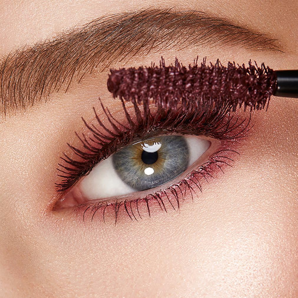 Maydear Burgundy Mascara for Eyelashes, Waterproof Colored Long Lasting Smudgeproof for Women Fast Dry Lengthening Eye Makeup Party - Dark Purple