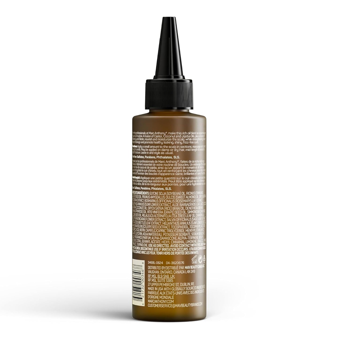 Marc Anthony Nourishing Scalp & Hair Supreme Oil, Strictly Curls - Adds Shine, Reduces Frizz and Breakage - For Curly Hair - Rosemary, Castor Oil - 4 fl oz