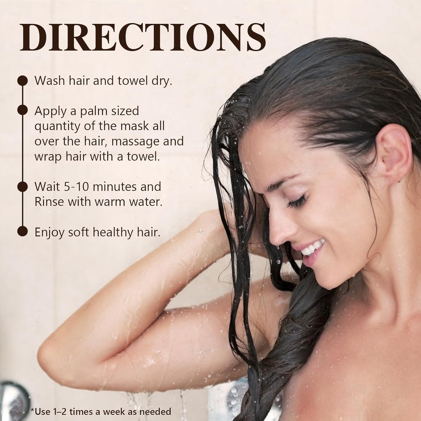 2 Pack Hair Mask for Damaged Hair - 16.2 Fl OZ Collagen Hair Mask & Keratin Hair Treatment-Hydrating,Repairing,Nourishes Deep Conditioning Hair Masks for All Hair Types