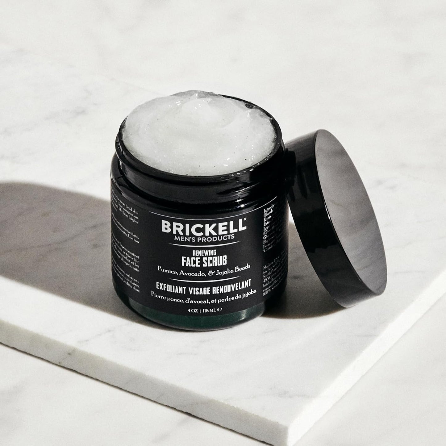 Brickell Men's Daily Advanced Face Care Routine II, Activated Charcoal Facial Cleanser, Facial Scrub, Face Moisturizer Lotion, Natural and Organic, Scented
