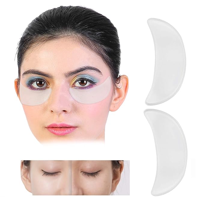 2Pcs Anti‑Wrinkle Face Eye Patch, Reusable Silicone Eye Pad Sticker for Face Caring