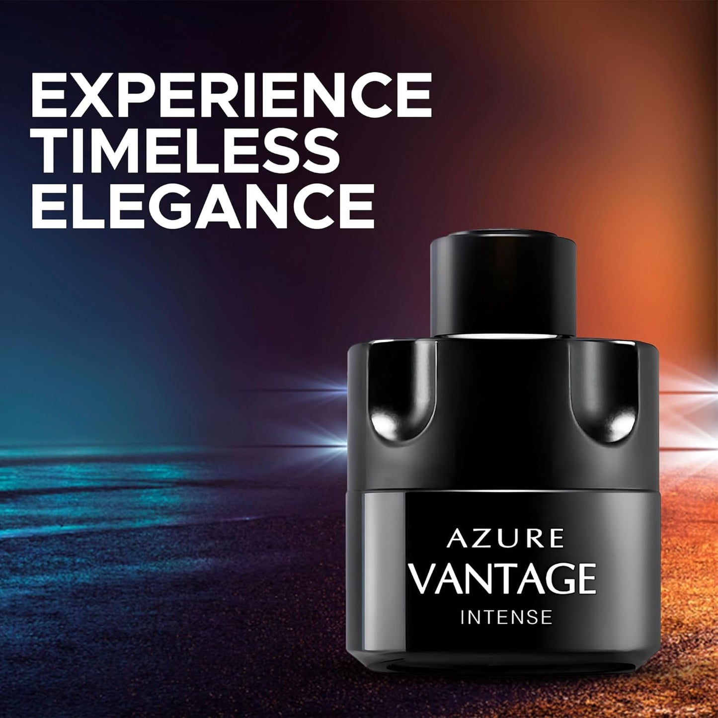 Men's Cologne Eau De Toilette EDT Spray Azure Vantage Intense 3.4 Fluid Ounce