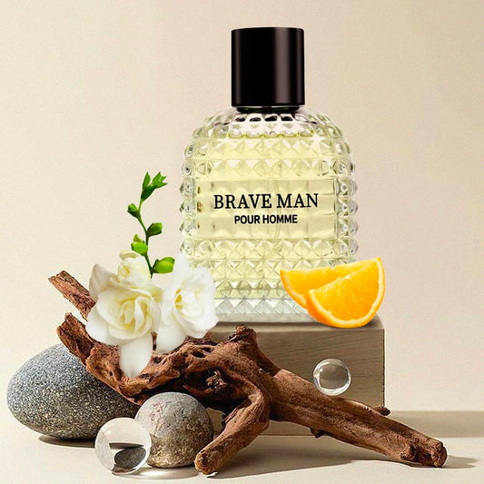 Brave Man for Men Perfume Natural Spray Brave Man Pour Homme for Men's Eau De Parfum Cologne for Men Great Natural Taste for Daily Use Smell Fresh All Day A Gift for Any Occasion 3.4 Fl Oz/100ML