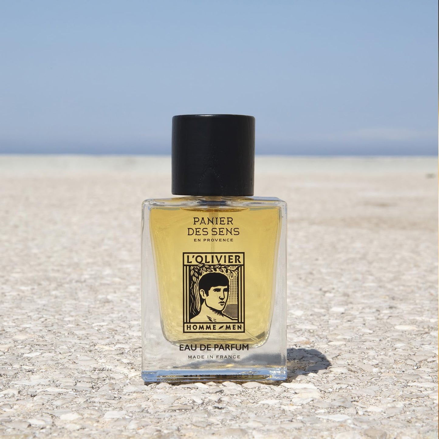 Panier des Sens L’Olivier Eau de Toilette for Men - Fresh Mediterranean Olive Wood, Cedar & Citrus Fragrance - Long-Lasting Natural Scent - 1.7 fl oz Spray