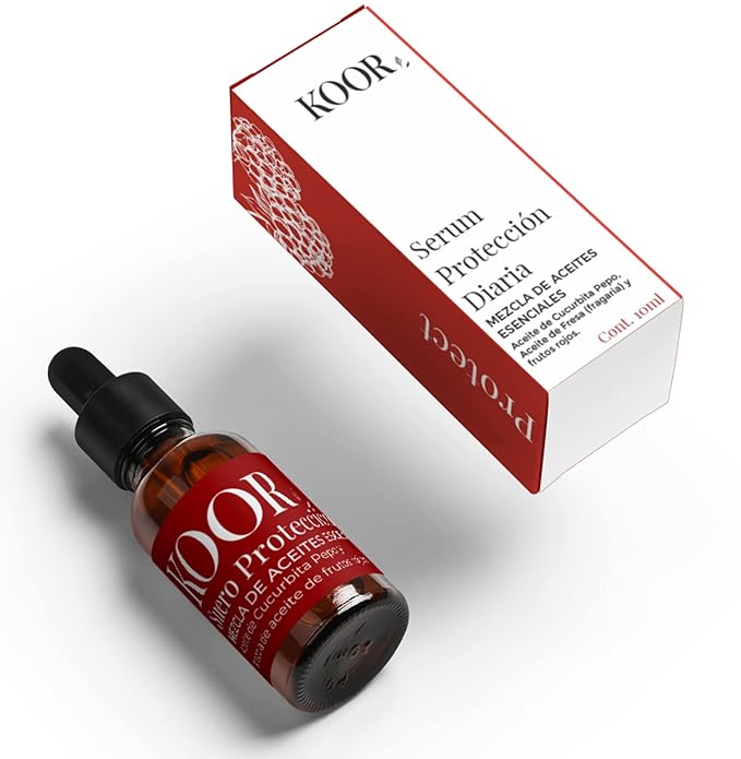 KOOR PROTECT - Daily Defense Serum with Pumpkin Seed & Berry Oils | Lightweight Antioxidant Formula for Hydration & Protection | 10ml