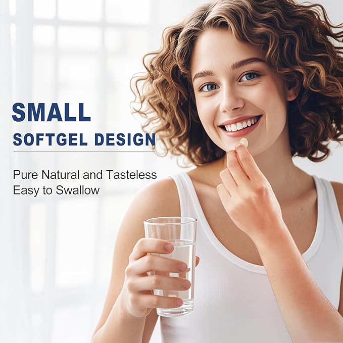 Nature's live Hyaluronic Acid Supplements, 850mg High Bioavailable Dietary Hyaluronic Acid Capsules, Double Strength Joint Lubrication, Skin Hydration, Hair & Nails Support, 60 Softgels, 1 Pack