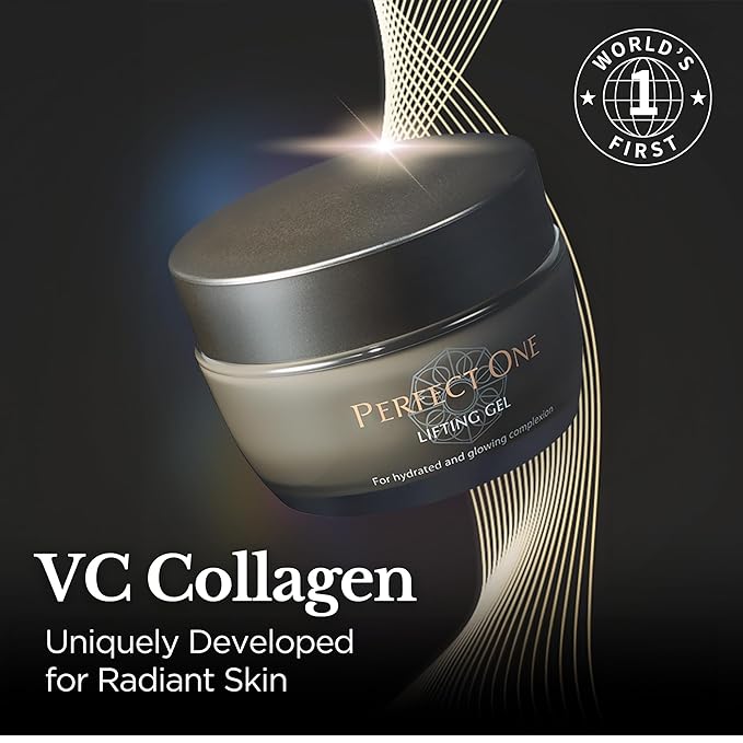 PERFECT ONE Lifting Gel: All-in-One Japanese Facial Cream with Niacinamide, Hyaluronic Acid, Retinol & Collagen. Replaces Serum, Moisturizer, Eye Cream, Primer & Mask, 1.76 oz (50 g)