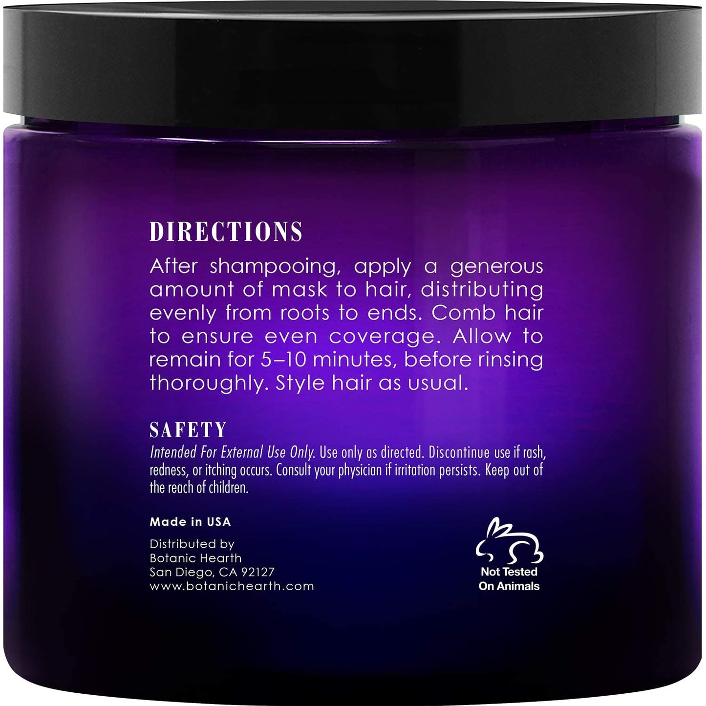 Botanic Hearth Purple Hair Mask | For Blonde, Silver And Gray Hair, Sulfate & Paraben Free | 8 Fl Oz