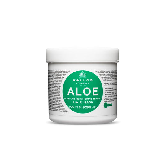 Kallos KJMN Aloe Moisture Repair Shine Hair Mask with Aloe Vera Extract & Vitamins 275 ml - 9,29 Fl Oz