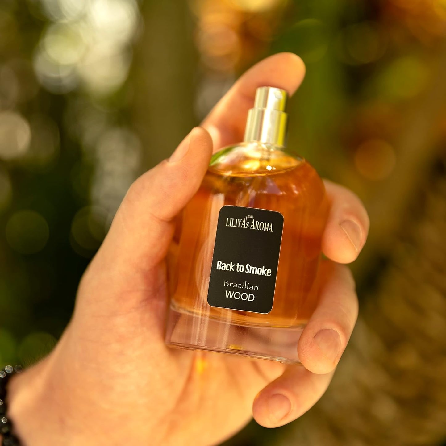 Liliya's Aroma Brazilian Wood Eau de Parfum for Men Tropical Woody Scent, Oriental Fragrance with Sandalwood 3.3 Fl Oz (Brazilian Wood)