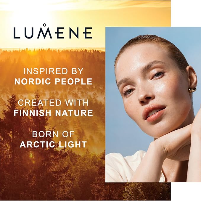 Lumene Invisible Illumination Instant Beauty Glow Serum - Sheer-Coverage Face Makeup + Brightening Serum - Infused with Nordic Algae and Vitamin E for Instant Radiance - Universal Medium (30ml)