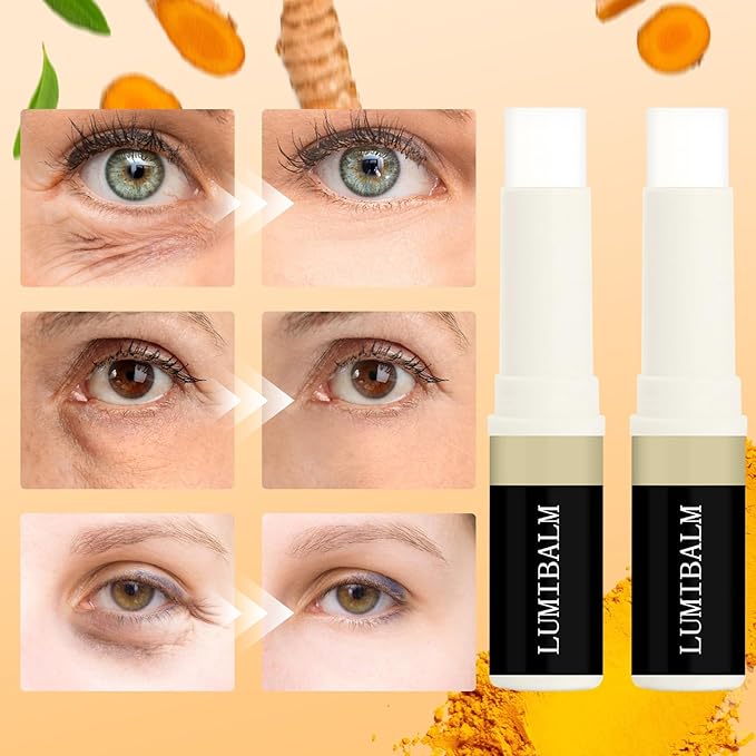 2PCS Lumibalm Stick For Under Eye Bags,Lumibalm Eye Serum Stick,For Eye Bags,For Puffiness and Bags Reduces Fine Lines