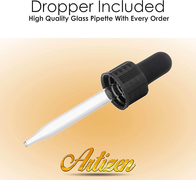 Artizen 4 Fl Oz Peppermint Essential Oil – Pure & Natural Peppermint Oil for Diffuser and Aromatherapy – Includes Dropper