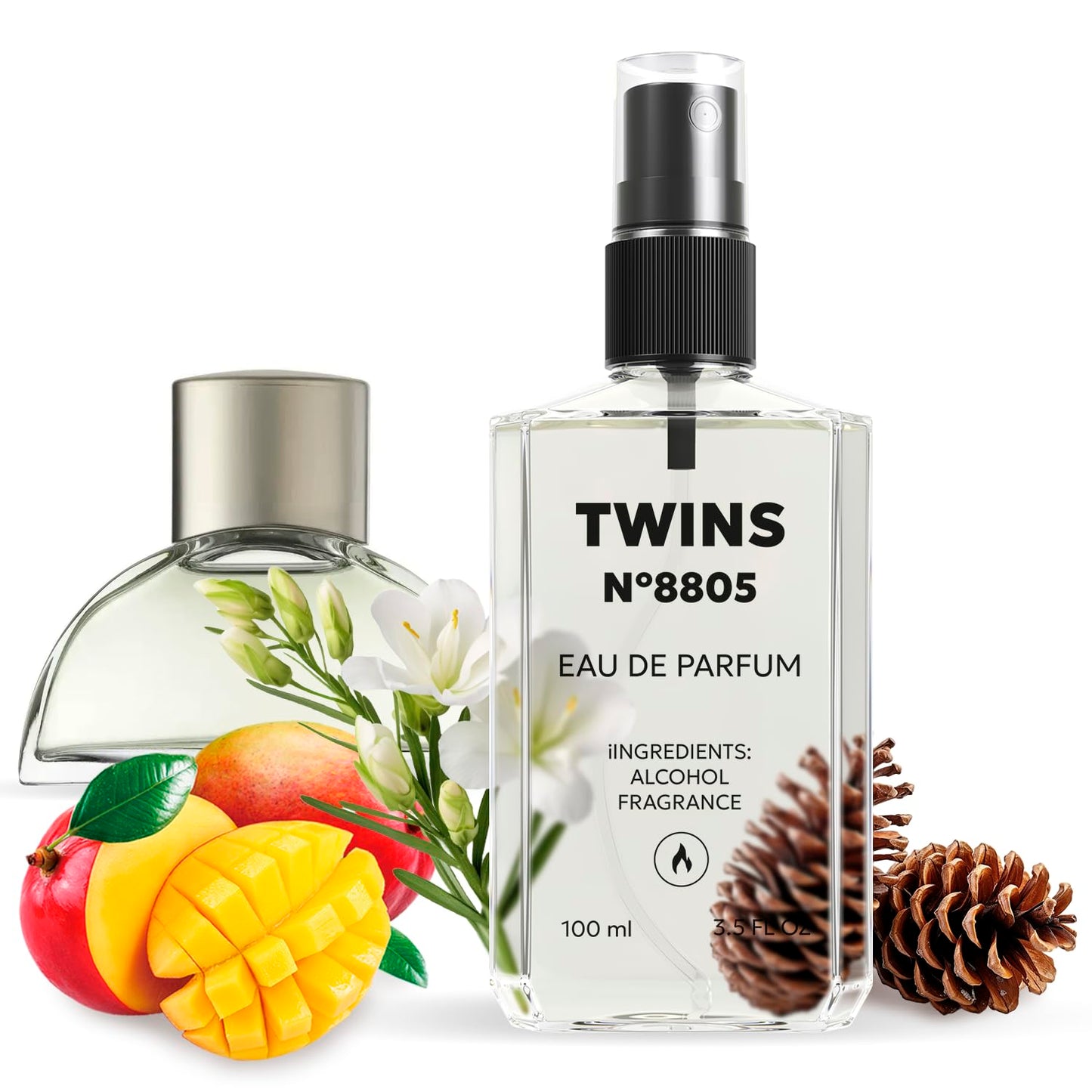TWINS Impression of Boss Woman | Perfume for Women Eau de Parfum | No.8805 | 3.4 Fl Oz / 100 ml
