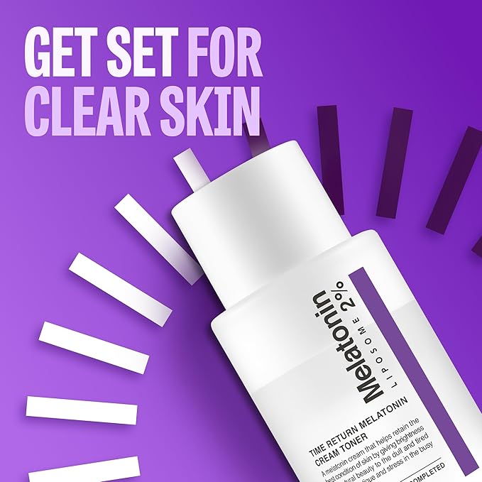 Time Return Melatonin Cream Toner | Moisturizing Facial Toner for Sensitive Skin | Clarifying & Calming Toner for Face | Hydrating Toner for Face | Toner Cream Skin Toner 6.76 fl oz