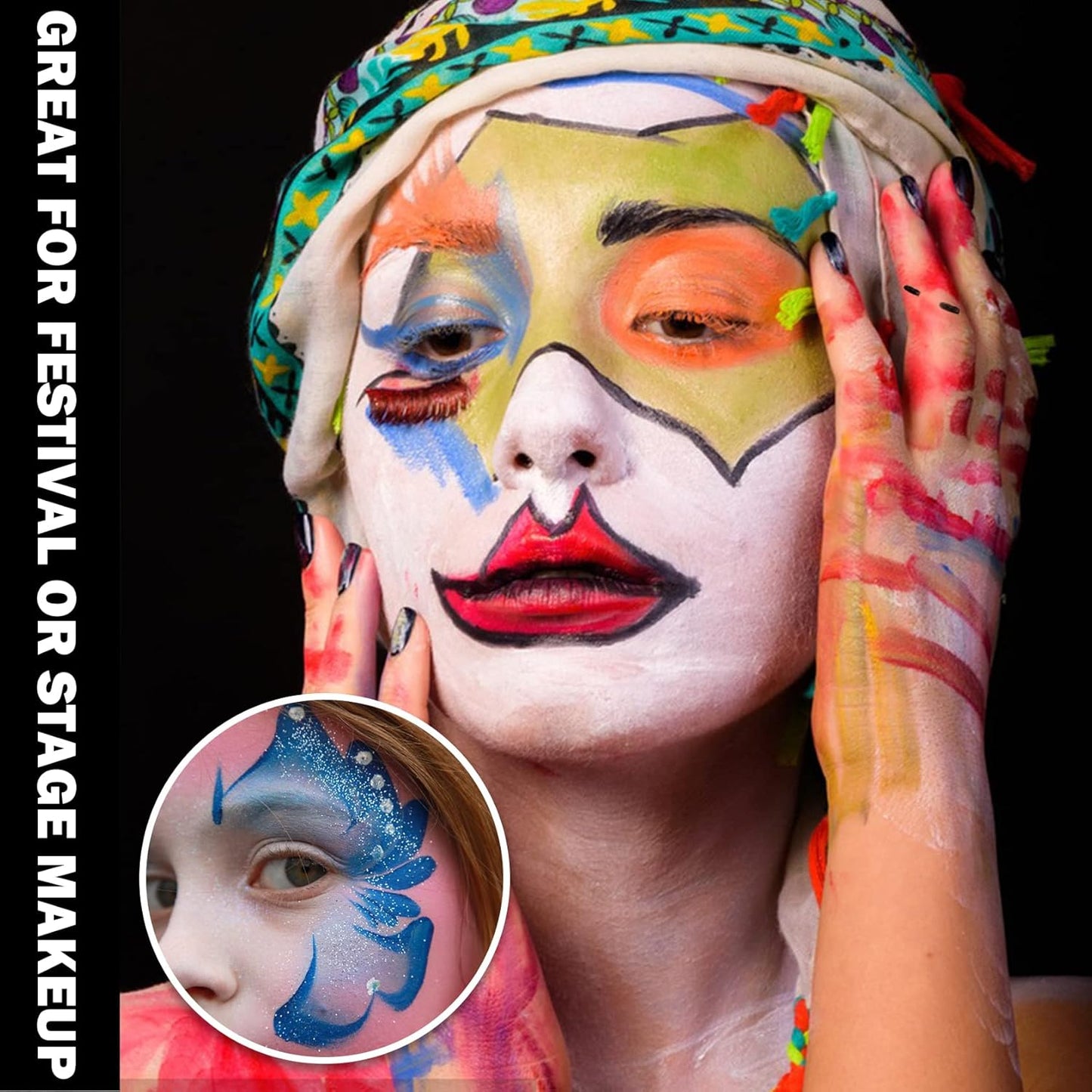 CAHIUYOA Red Eye Black Stick for Sports,Professional Eyeblack Sports Football Baseball Softball Red Eye Black Face Body Paint Stick Makeup