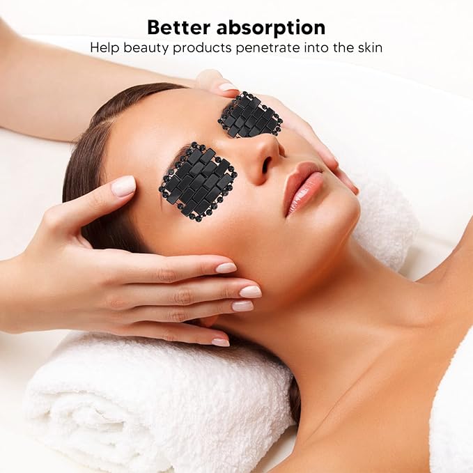 Jade Eye Mask, Weighted Eye Mask for Hot & Cold Therapy, LargeCooling Eye Maskfor Reduce Swelling Tighten Relieve Pressure Quartz, Facial Essentials Eye Patch Gifts for Women