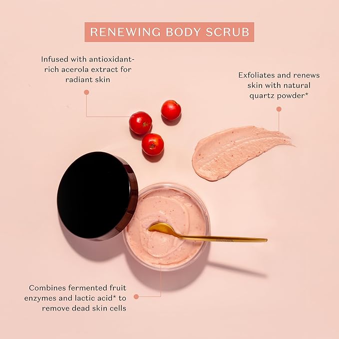 Nativa SPA Acerola Cherry Ritual. Soft & Radiant Bundle: Body Butter (200g), Body Oil (100 ml) & Body Scrub (200g)