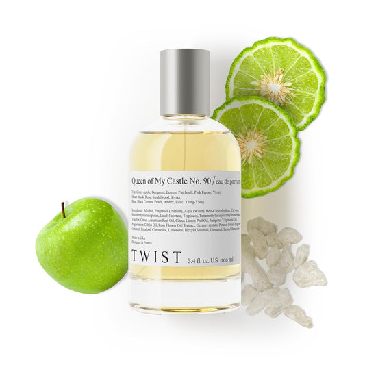 Twist Queen of My Castle No. 90 - Inspired by Creed’s Aventus for Her, Long-Lasting Perfume for Women, Fruity & Floral, Vegan, Clean Ingredients, Fragrance – Spray 100 ml | 3.4 fl. oz.
