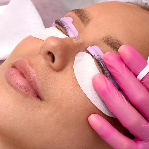 100 PCS Under Eye Pads for Lash Extensions, Foam Eye Pads Lash Extensions Sticky Lash Pads Lint Free Lash Lift Pads Eyelash Pads Professional Eye Makeup Pads for Eyelash Extensions Beauty Supplies