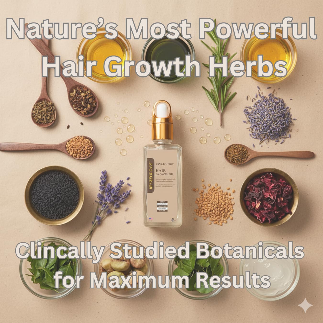 REVATOLOGY Hair Growth Oil for Adults (Made in USA) pre-rinse Formula with 30 Oils and Herbal extracts Reduces Hair Fall, Boosts Regrowth & Strengthens Roots | Cruelty & Chemical Free