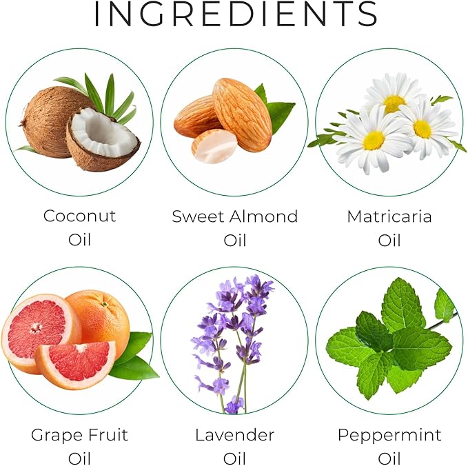 First Botany, Arnica Sore Muscle Massage Oil for Massage Therapy Natural Therapy Oil with Lavender, Mint, Chamomile Essential Oils, Collagen & Stem Cells, Therapeutic Oils for Body Massage Lotion 8oz