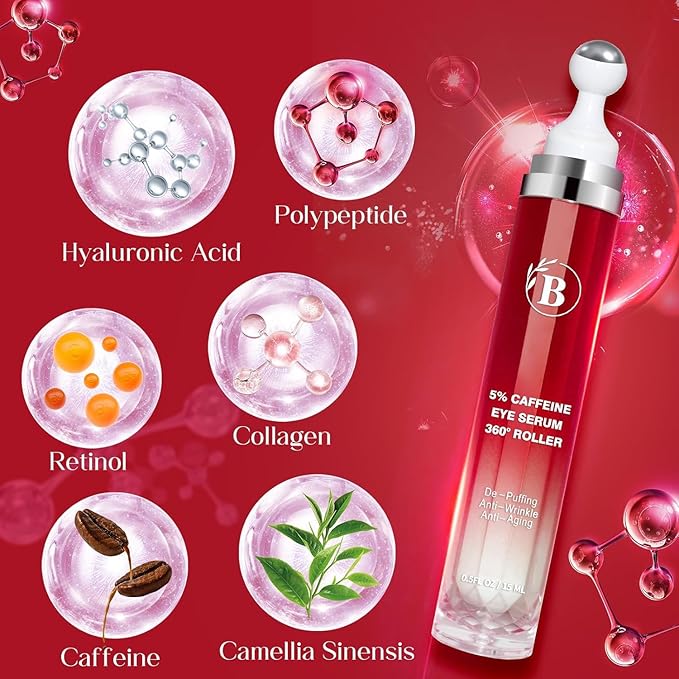 Caffeine Eye Cream for Nourishing and Hydrating, 1.4 Fl Oz (Pack of 1)