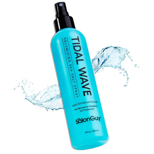 THESALONGUY Tidal Wave Sea Salt Spray for Hair | Texturizing Mist & Volumizing Spray for Men & Women | Adds Beach Waves, Volume & Matte Texture | Alcohol-Free, Paraben-Free, 8 oz