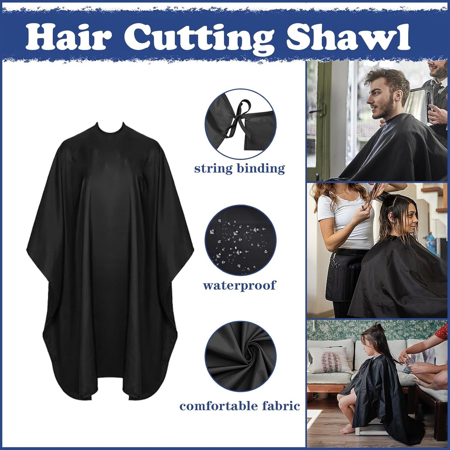 Hair Cutting Scissors Kit,27PCS Professional Stainless-Steel Sharp Barber Professional Hairdressing Shears Set with 6.5 Inch Cutting Scissors,Thinning Shears for Man Woman Adults Kids Home Salon