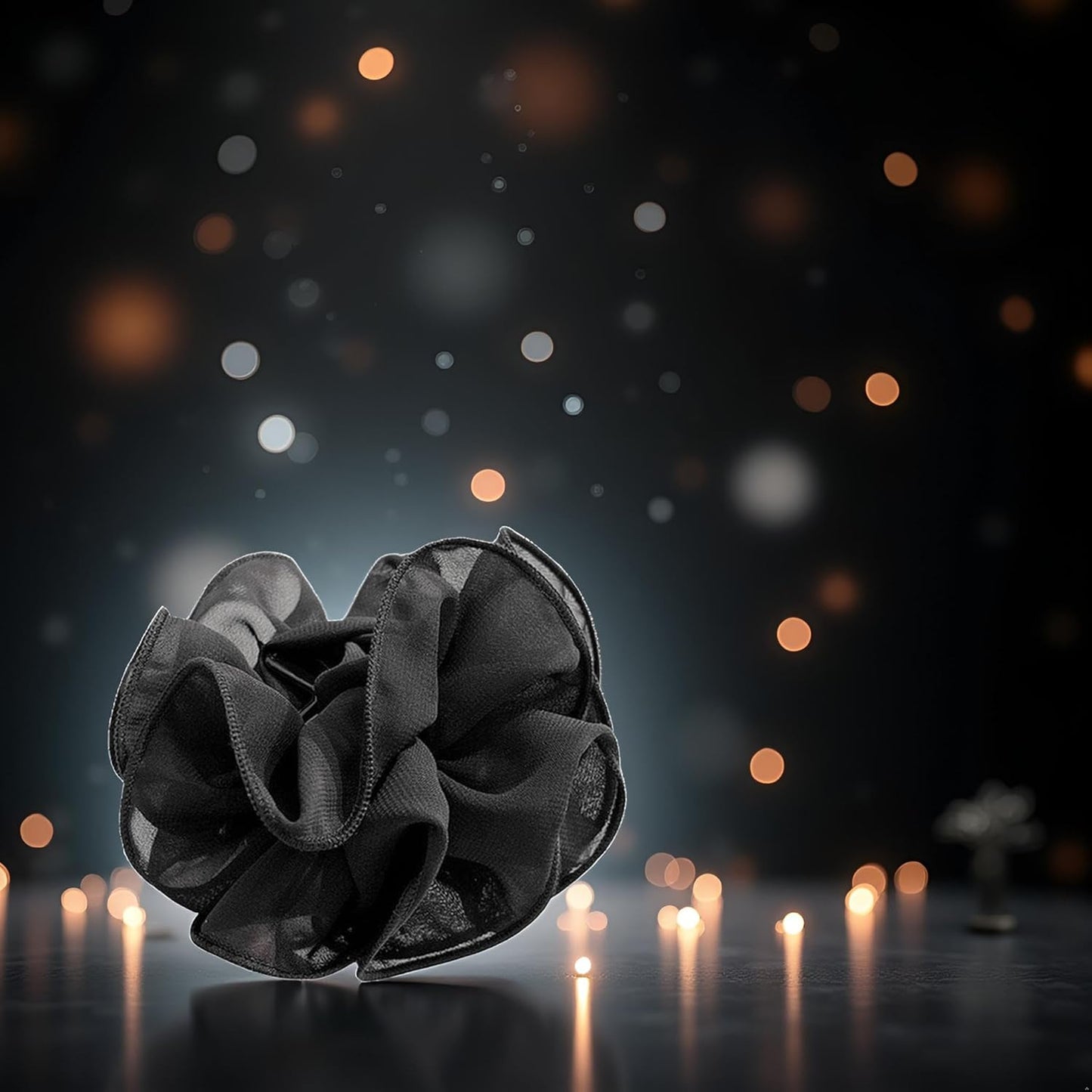 Black Large Chiffon Claw Clip Hair Bow Large Size Black Fabric Ribbon Flower Rose For Women Clamps Accessories Clips Jaw Claw, Hair Clips, Clips and Barrettes