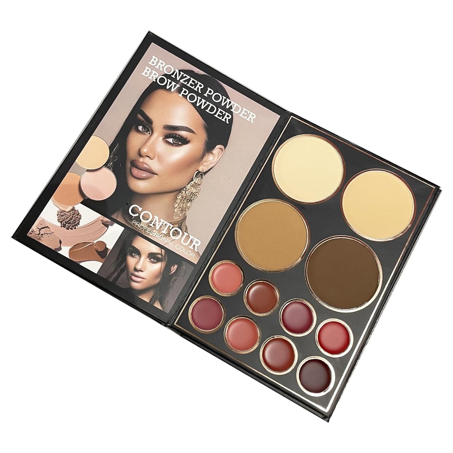 All In One Makeup Gift Kit - Ultimate Color Combination for Women Full Kit 48 Eyeshadow, 12 Lip Gloss, 6 Blusher, 6 Concealer, 6 Highlighter, 78 Colors Makeup Palette Cosmetics Kit (A)