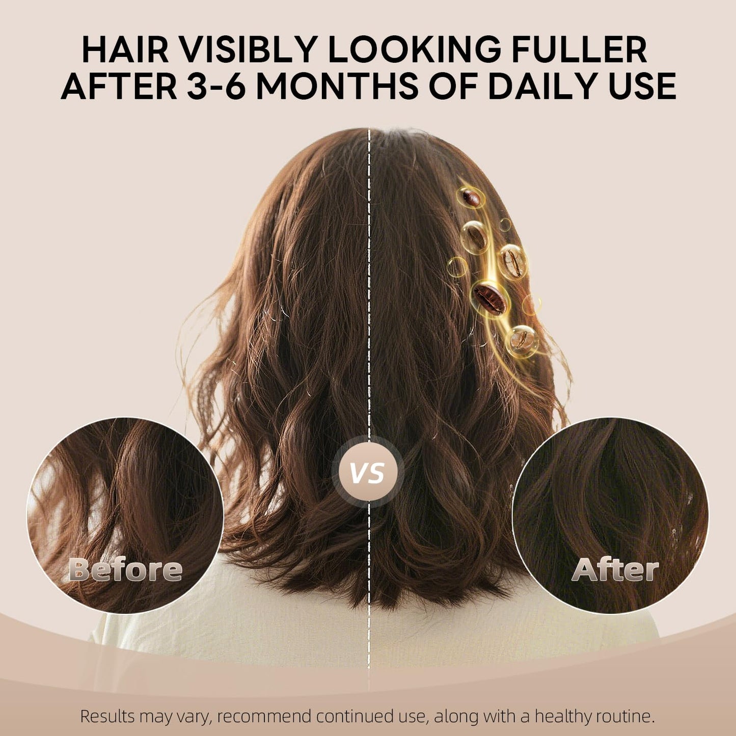 ALFHEIM Coffee+ Thickening Shampoo for Fine, Thin & Weak Hair with Caffeine, Biotin & Arabica Coffee Oil, Energizing, Strengthening & Volumizing Cleanser, Paraben-Free, Sulfate-Free, 33.8 oz / 1000 ml