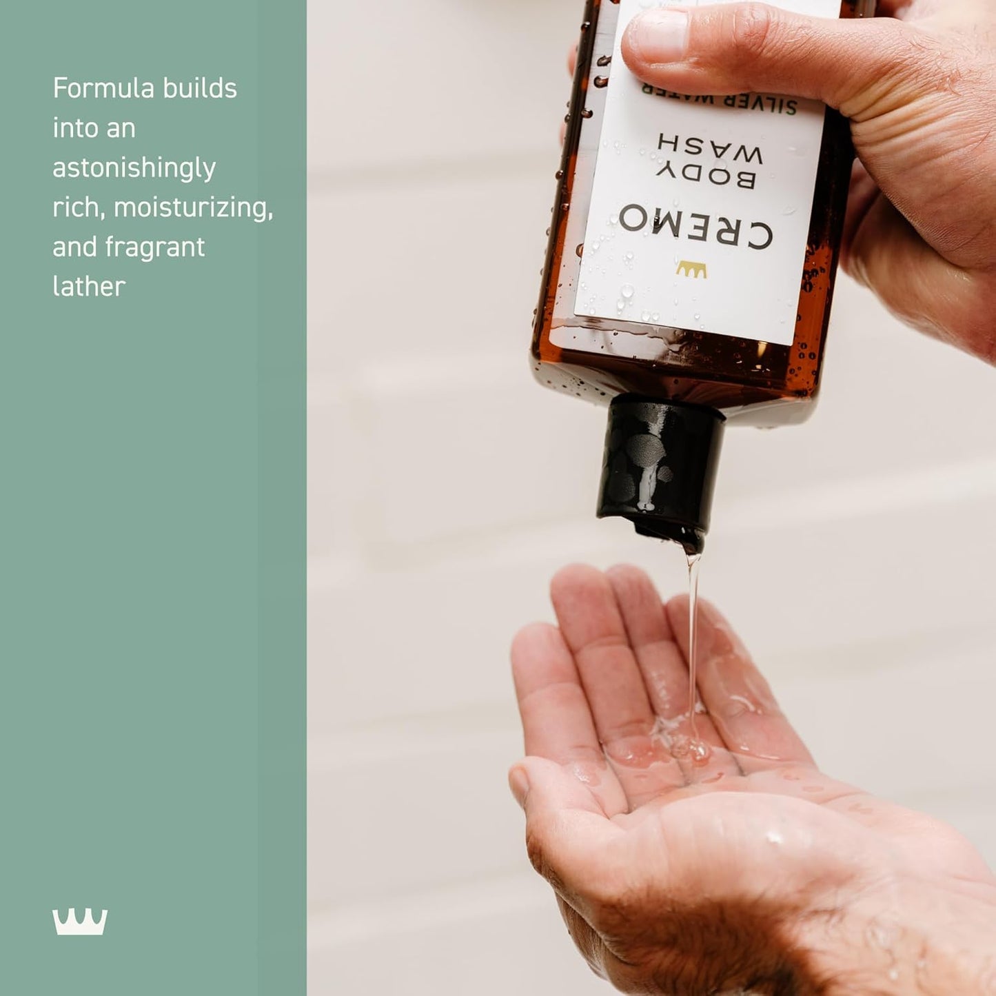 Cremo Body Wash Men, A Revitalizing Combination of Glacier-Fed Streams and White Birch, 16 Fl Oz