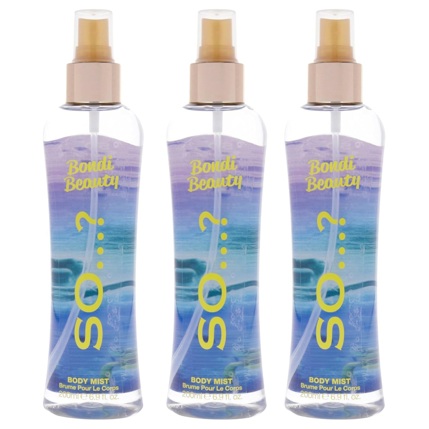 So...? Bondi Beauty Body Mist for Women - 6.9 oz Body Mist - Pack of 3