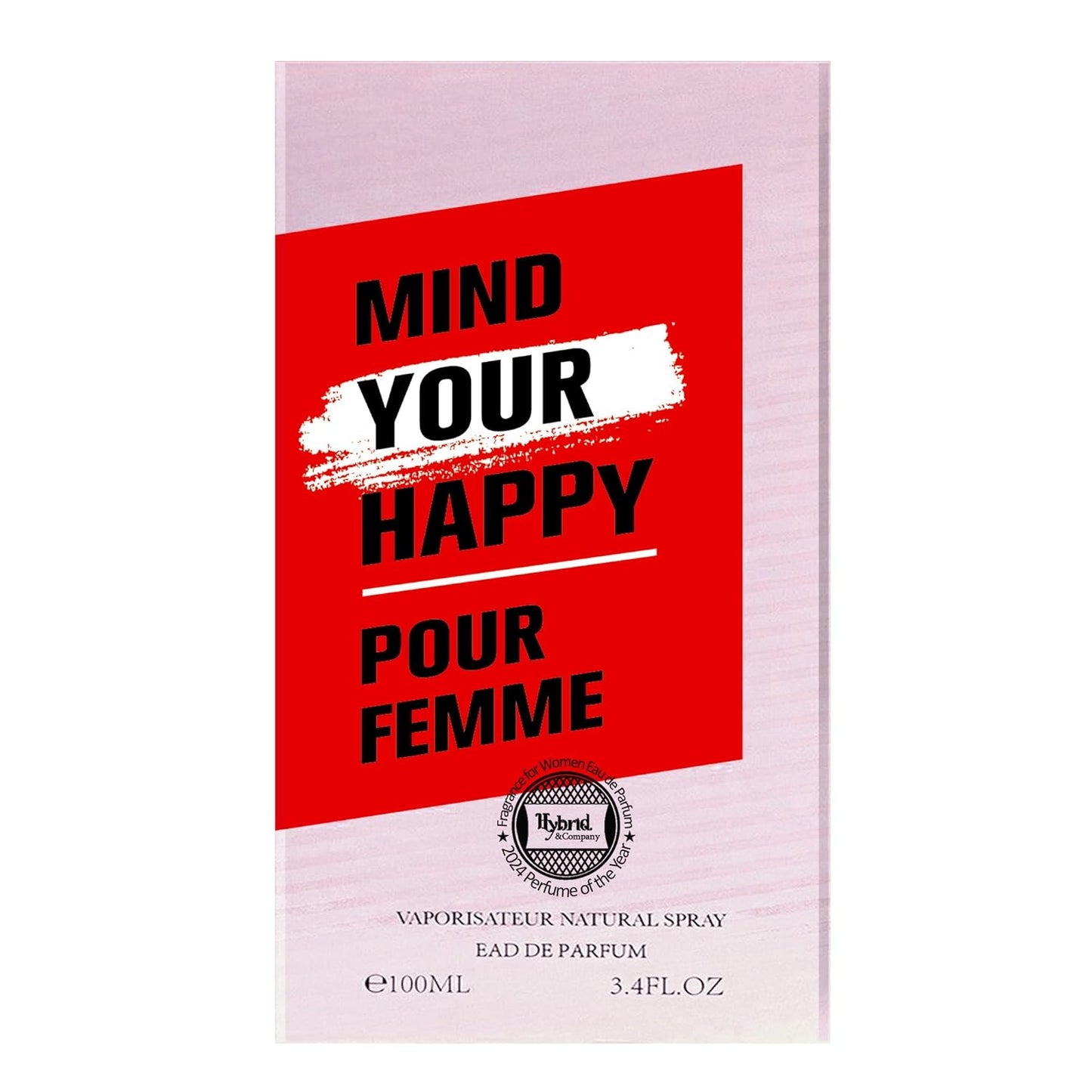 Hybrid & Company Women Mind Your Happy Forever Pour Femme Eau De Toilette Vaporisateur Natural Spray 3.4 Fl Oz