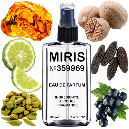 MIRIS No. 359969, Inspired by Seduction in Black, Long-Lasting Eau de Parfum for Men, Spray 3.4 Fl Oz / 100 ml