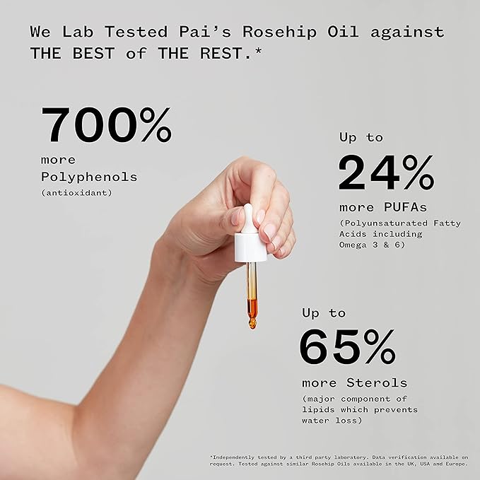 PAI SKINCARE - Organic Rosehip BioRegenerate Universal Facial Oil | Natural, Vegan, Sensitive Skincare (1 fl oz | 30 mL)